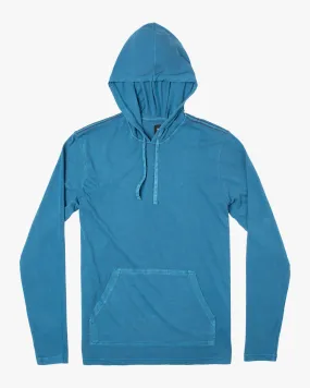 PTC Pigment Hooded Long Sleeve Tee - Deep Ocean