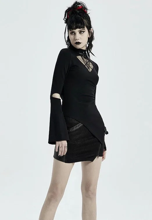 Punk Rave - Kerosene Asymmetrical Black - Top