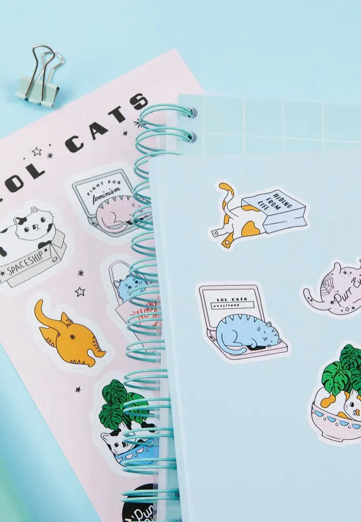 Punky Pins - LOL Cats Vinyl A5 - Sticker Set