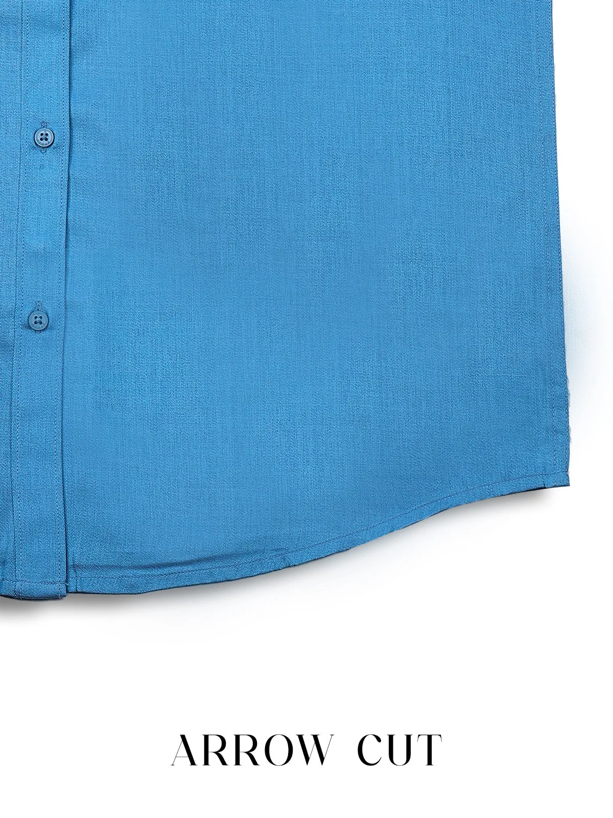 Rolex Color Shirts & Tissue Single Dhoti Set - Dark Pastel Blue