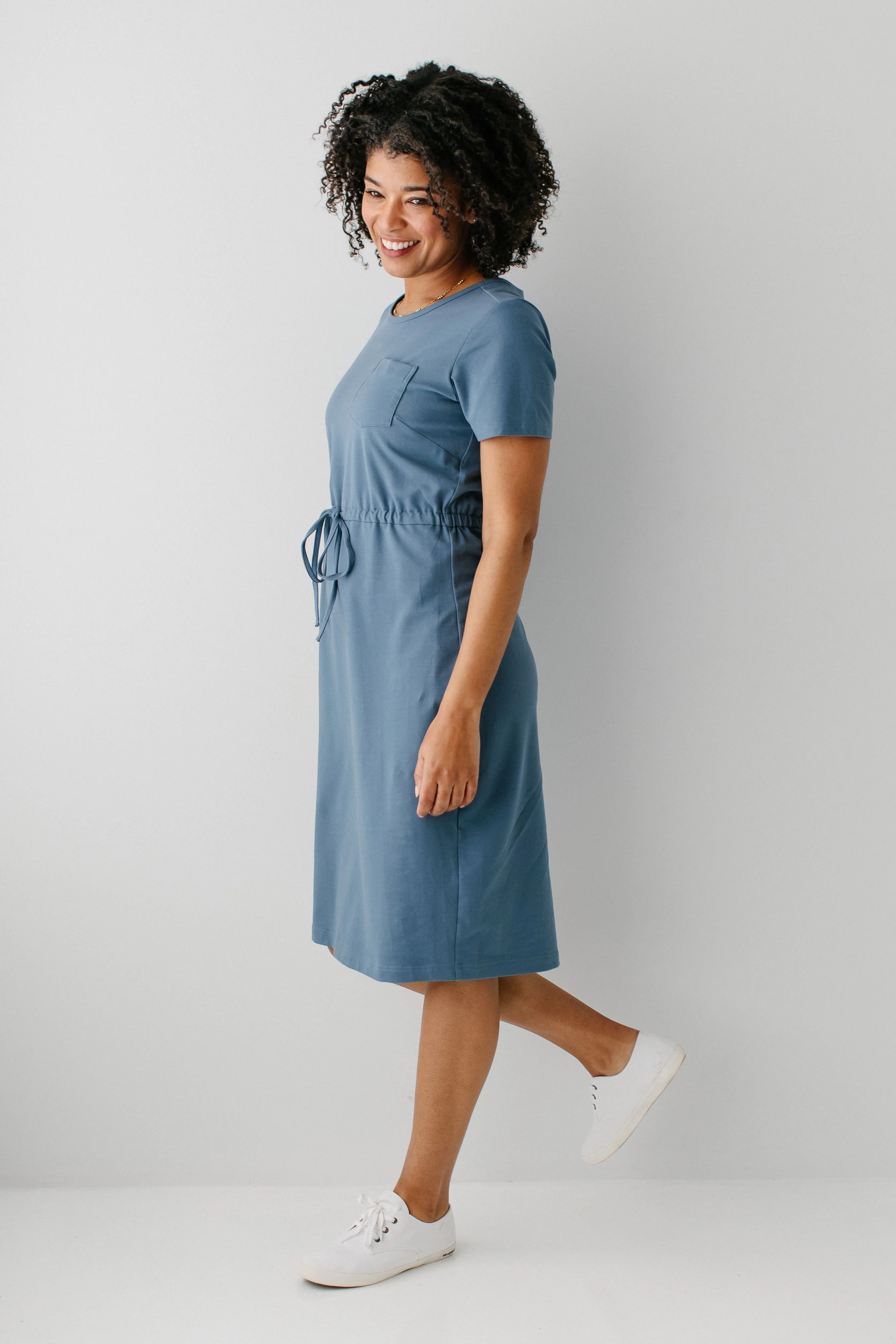 'Rosina' Cotton Blend Everyday Dress FINAL SALE