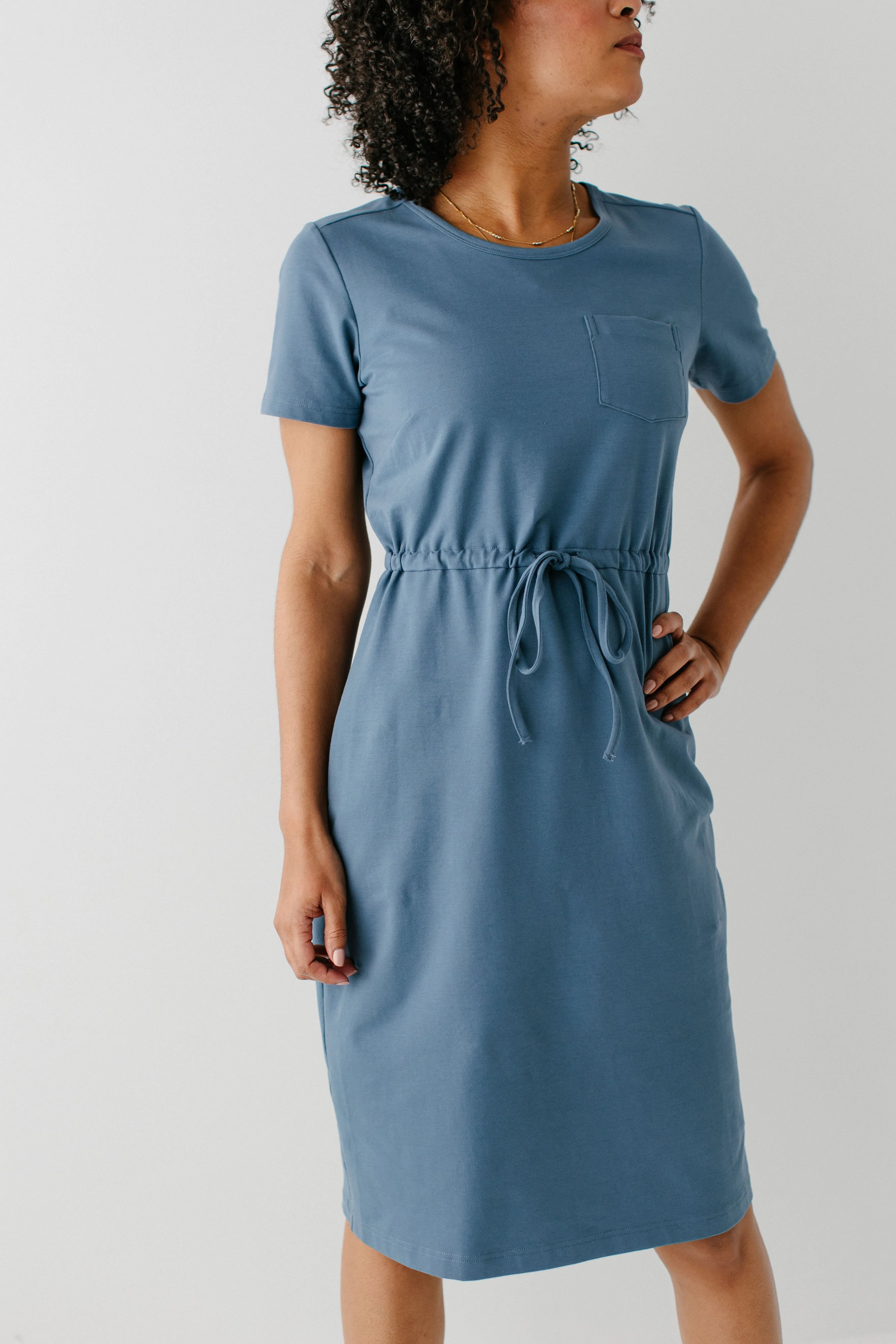 'Rosina' Cotton Blend Everyday Dress FINAL SALE