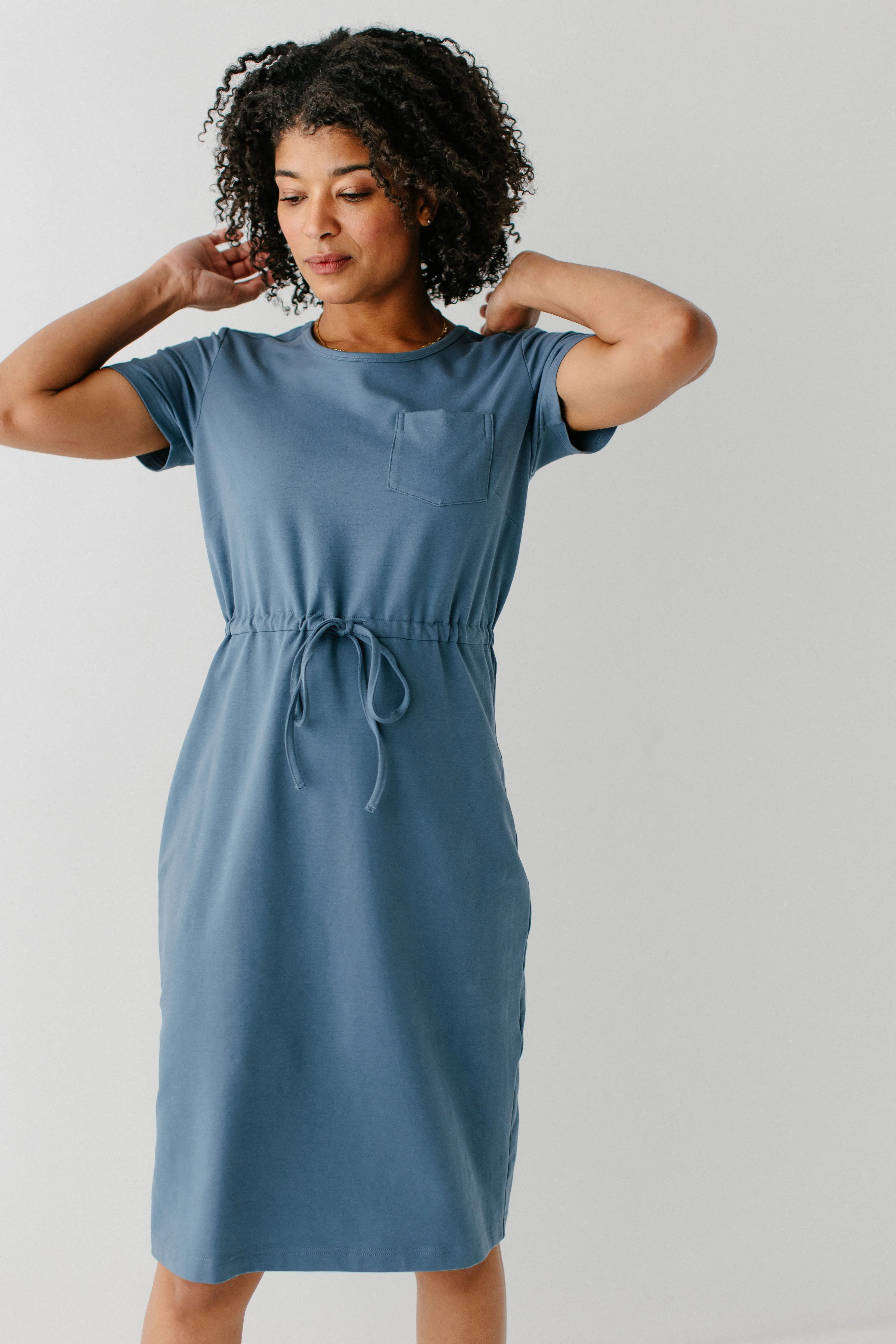 'Rosina' Cotton Blend Everyday Dress FINAL SALE