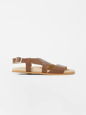 S W x Branca Asymmetric Footbed Sandals