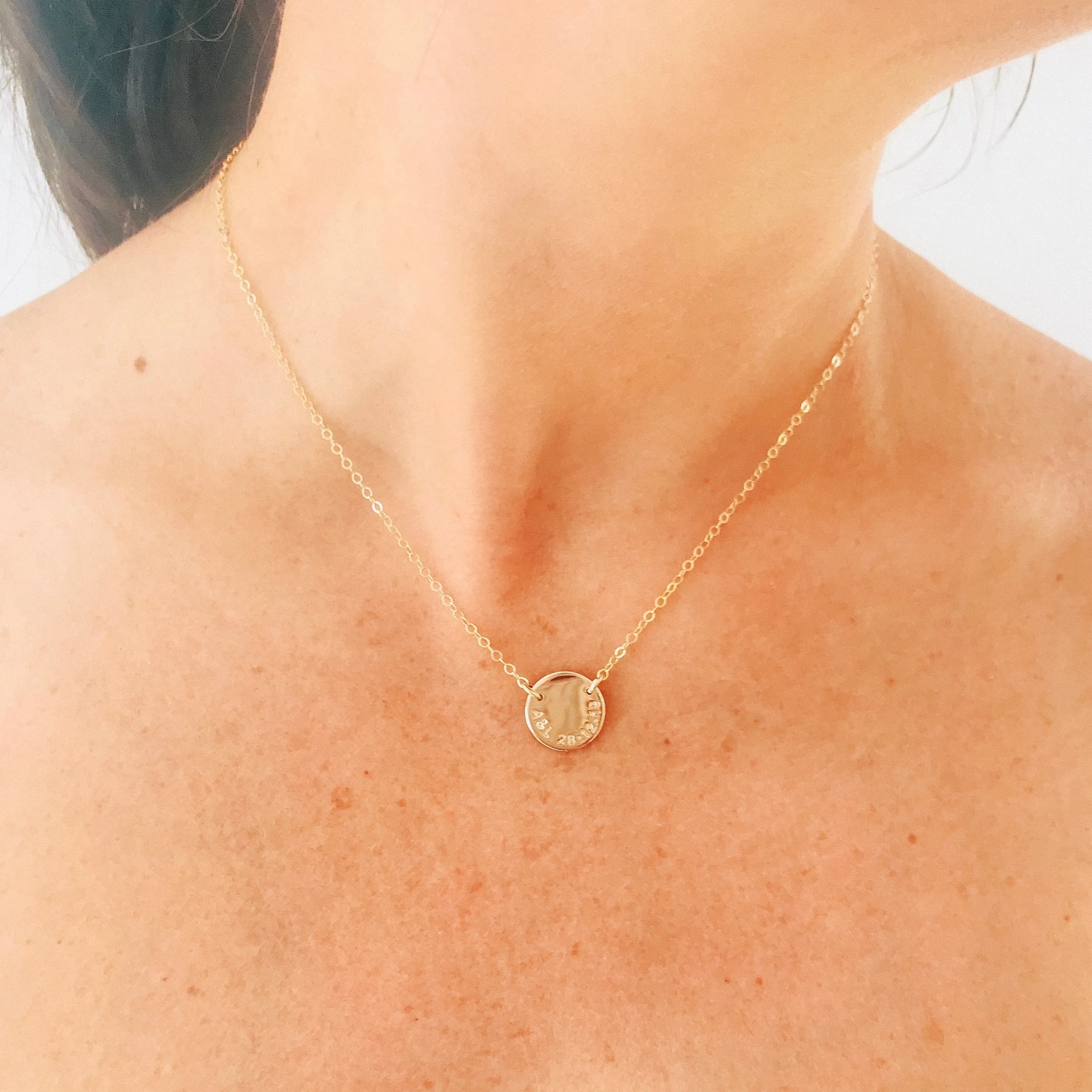 Sienna • Medium Pendant Necklace • Double Hole