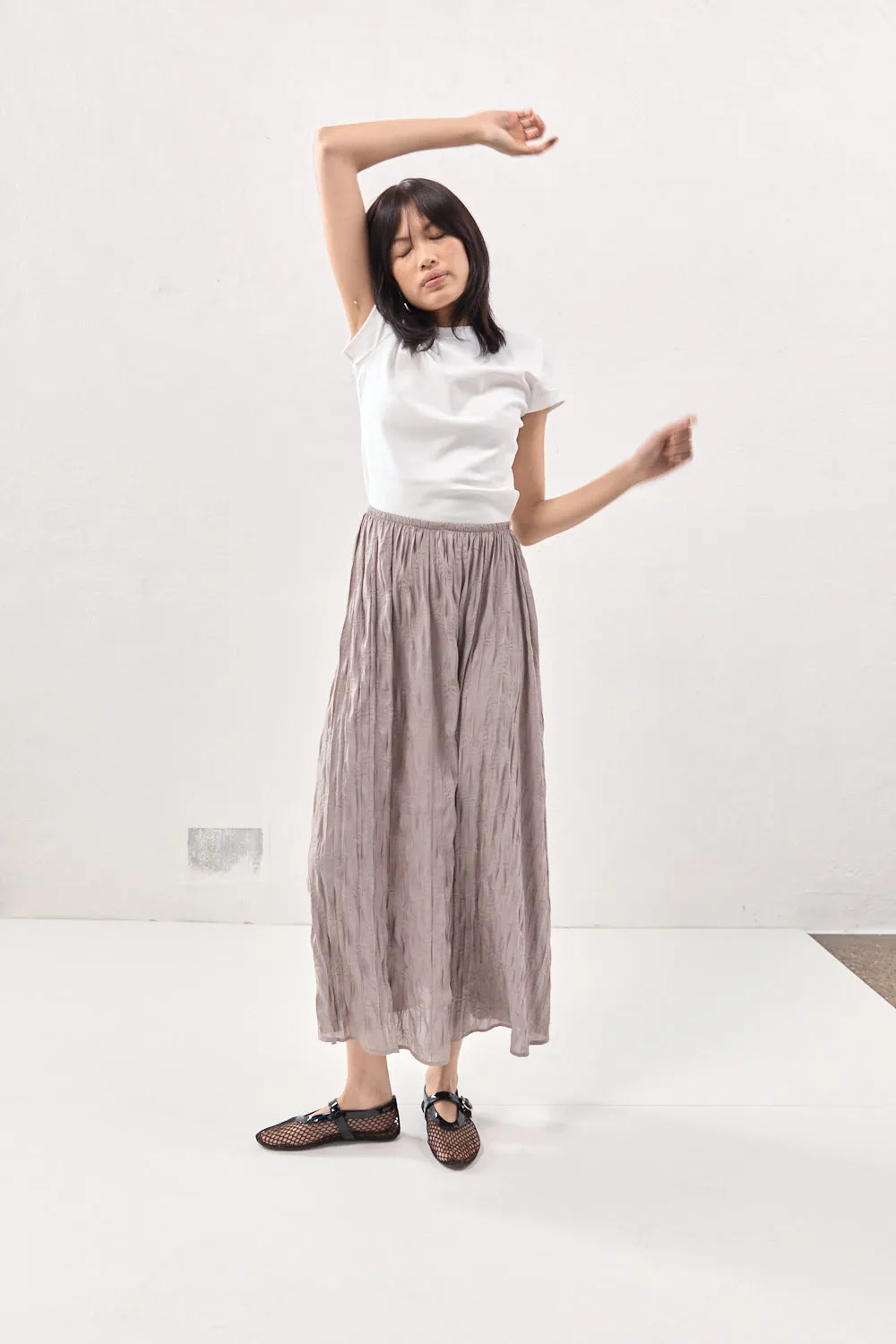 Solara Midi Skirt Smoke