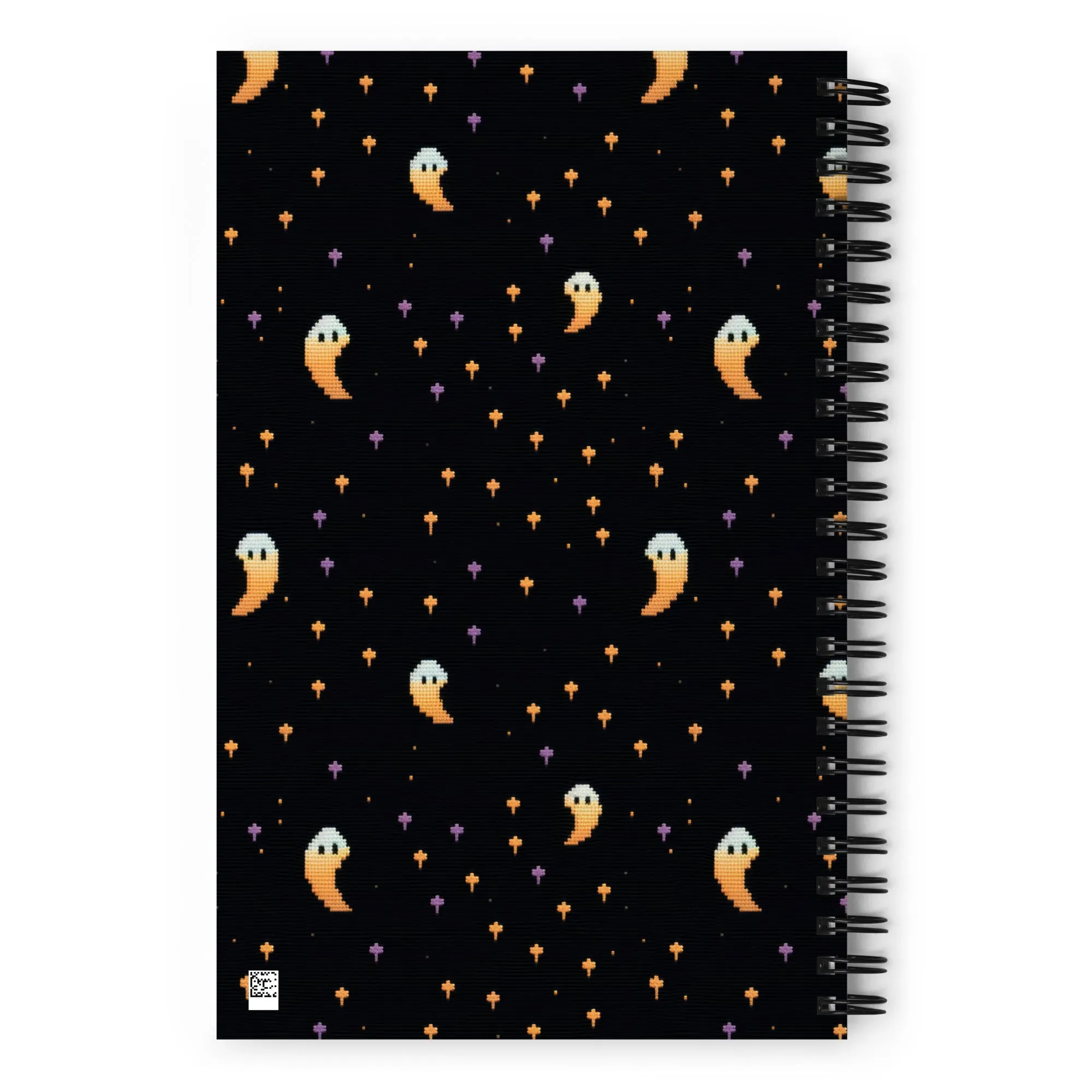 Spooky Soirée Spiral Notebook - Witchy Diary with Cute Ghosts, Uni & College Dark Academia Journal - Gothic Stationery