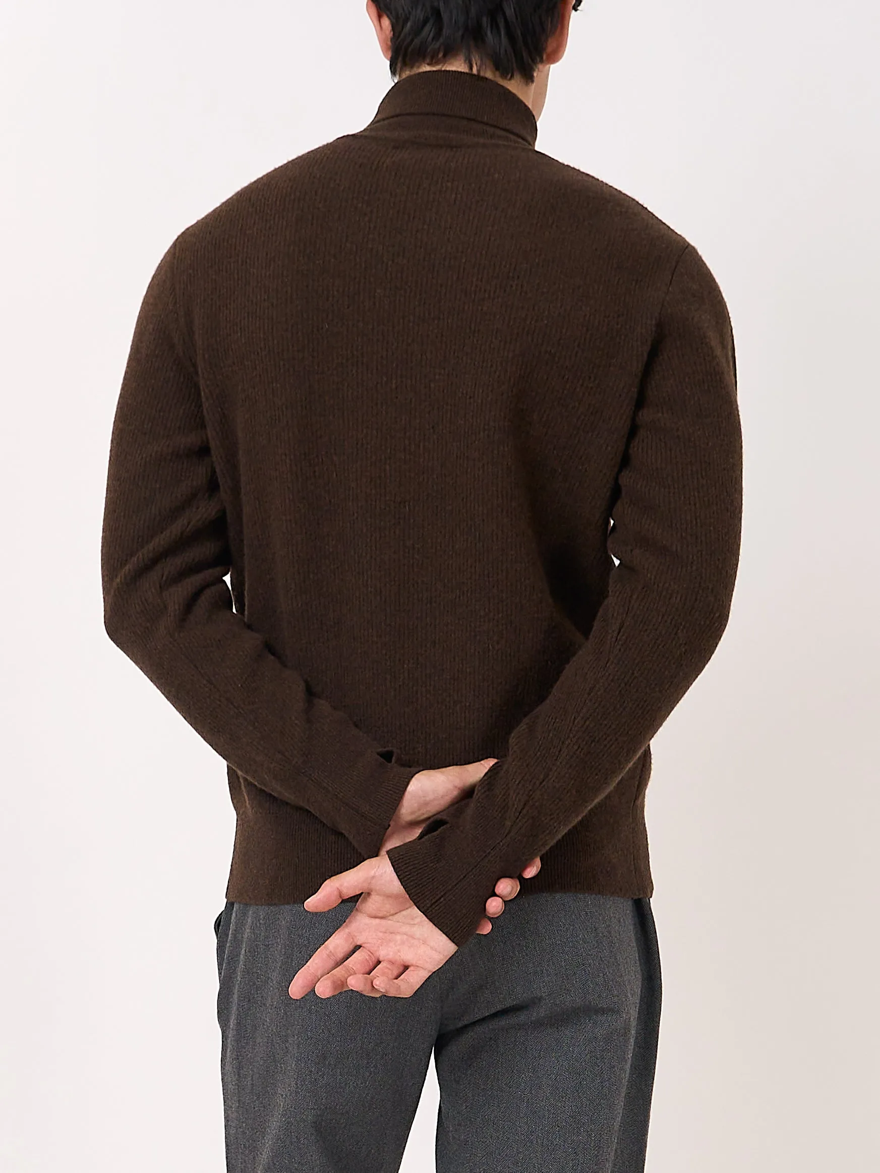 Talbot Roll Neck Jumper Hartwell Brown