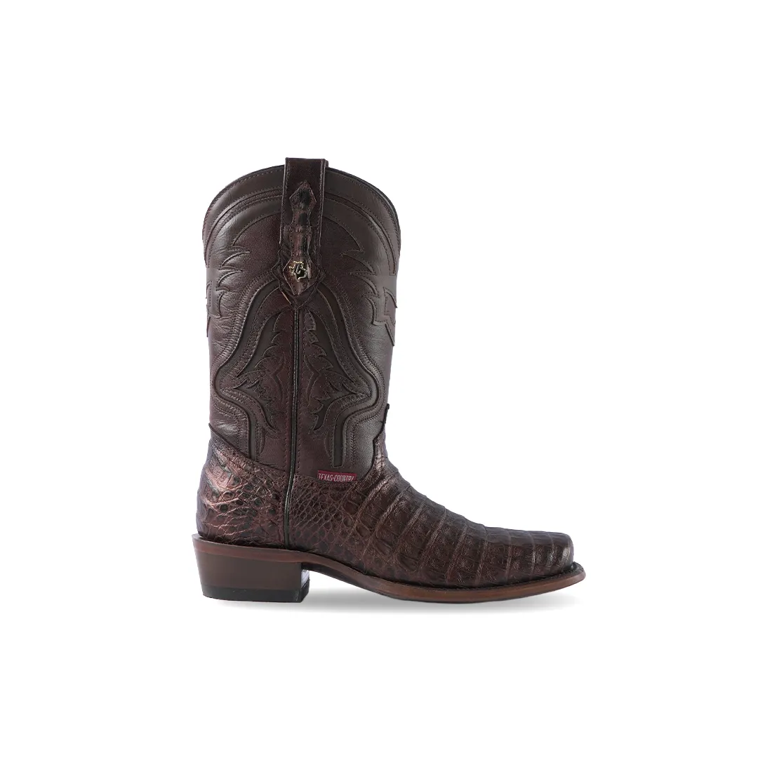 Texas Country Exotic Boot Caiman Belly Paris LN101