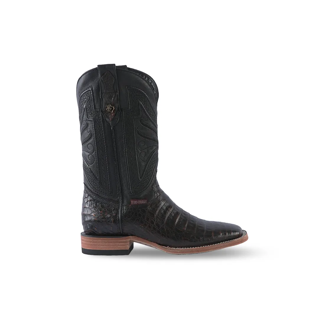 Texas Country Exotic Boot Caiman Belly Roma PS LM10