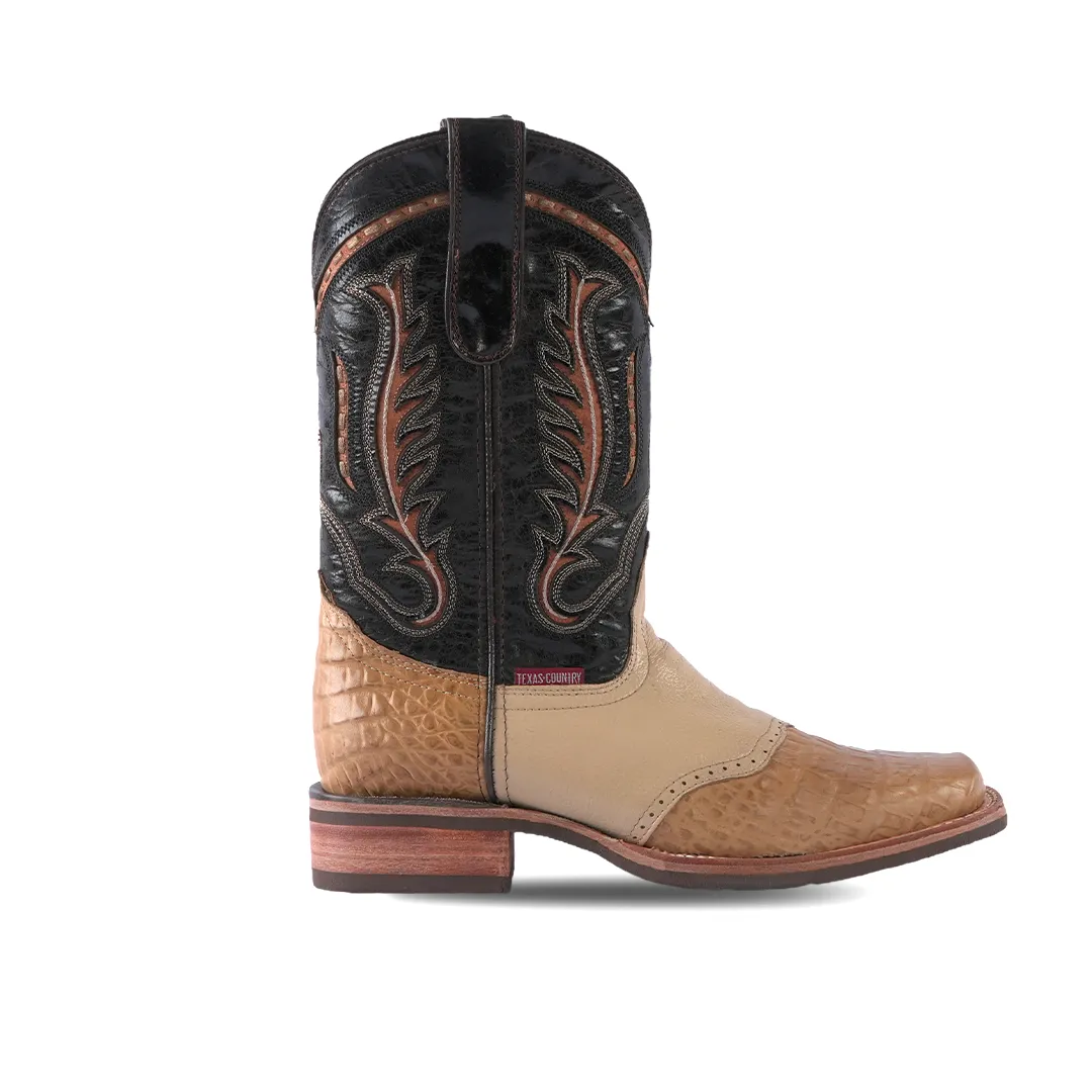 Texas Country Western Boot Belly Barcelona Orix Rodeo Toe E407