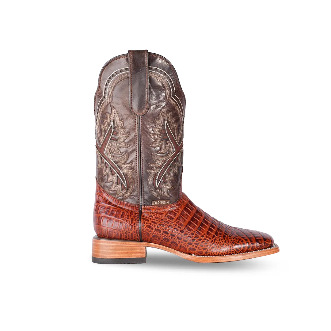 Texas Country Western Boot Belly Cogñac E423