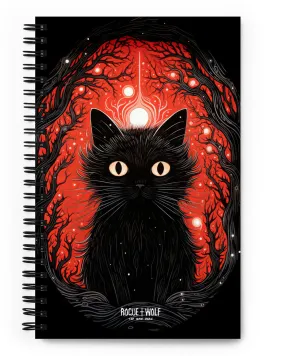 The All-Seeing Spiral Notebook - Gothic Home Office Stationery Journal For Women Halloween Gifts