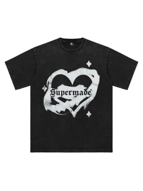 Thesupermade American Niche Love Design T-shirt