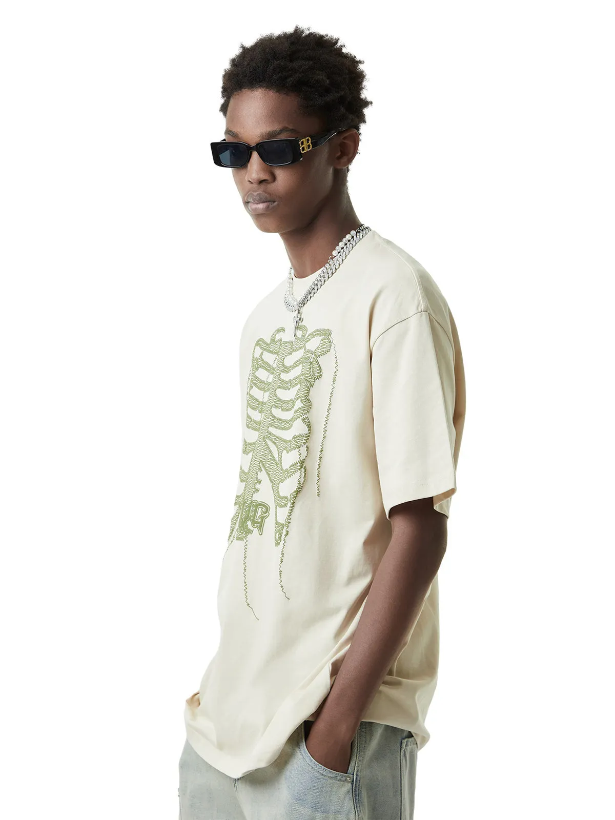 Thesupermade Street Skull Print T-shirt