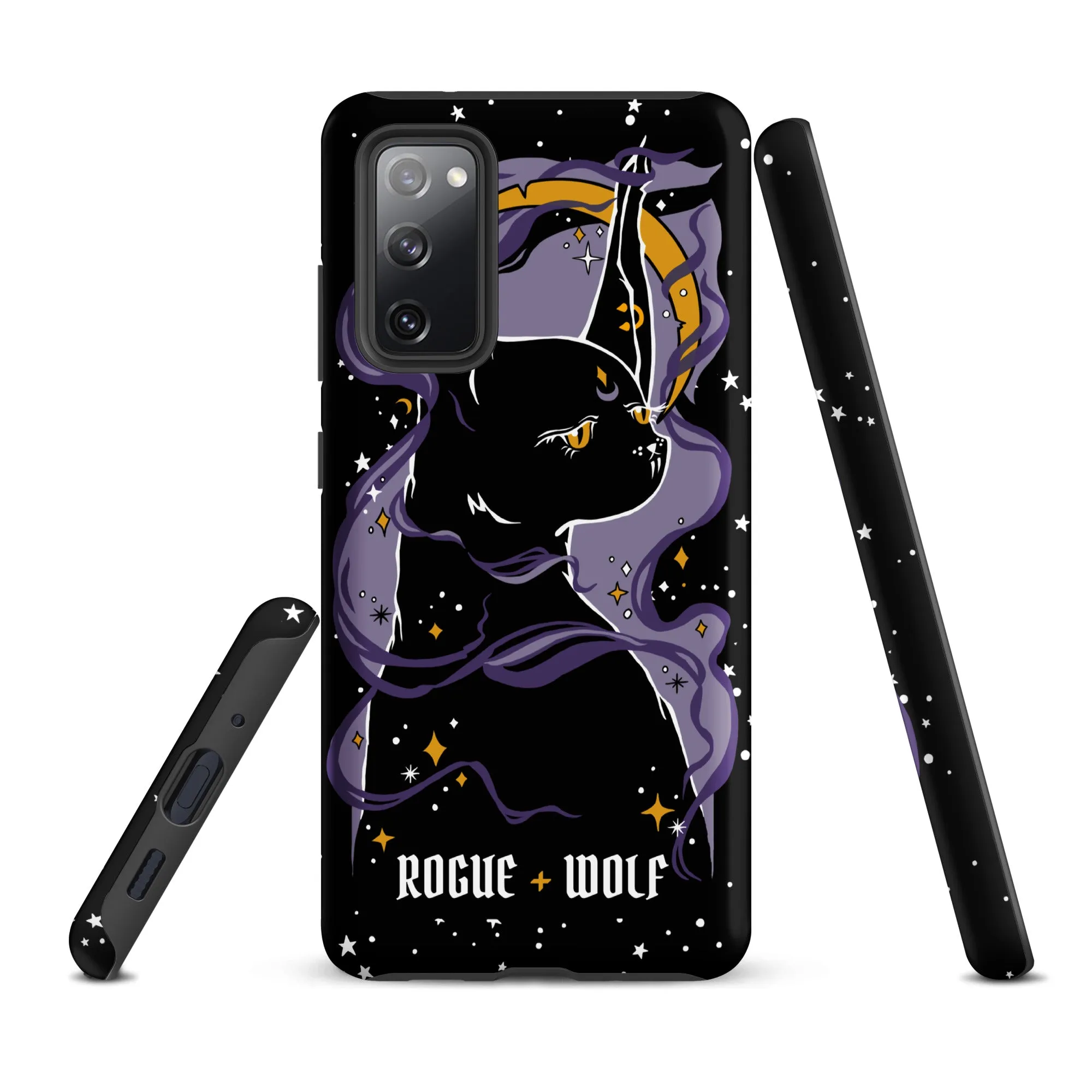 Witch Kitten Tough Phone Case for Samsung - Shockproof Anti-scratch Gothic Witchy Phone Accessories Cover