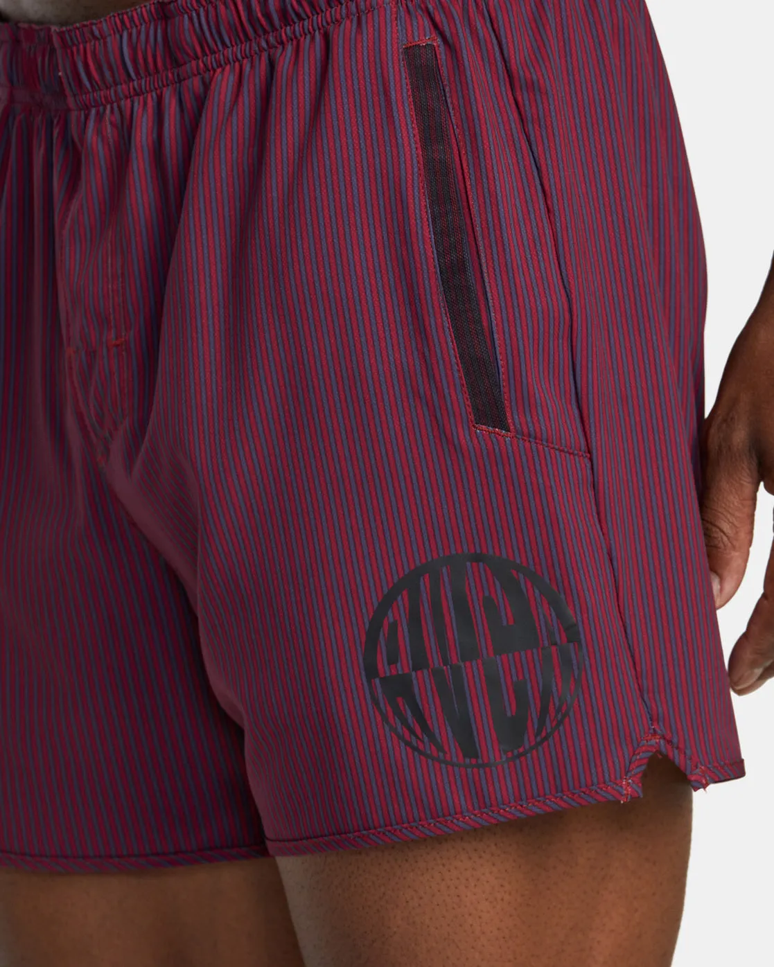 Yogger 15 Running Shorts - Deep Magenta Stripe