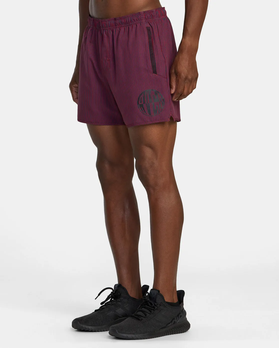 Yogger 15 Running Shorts - Deep Magenta Stripe