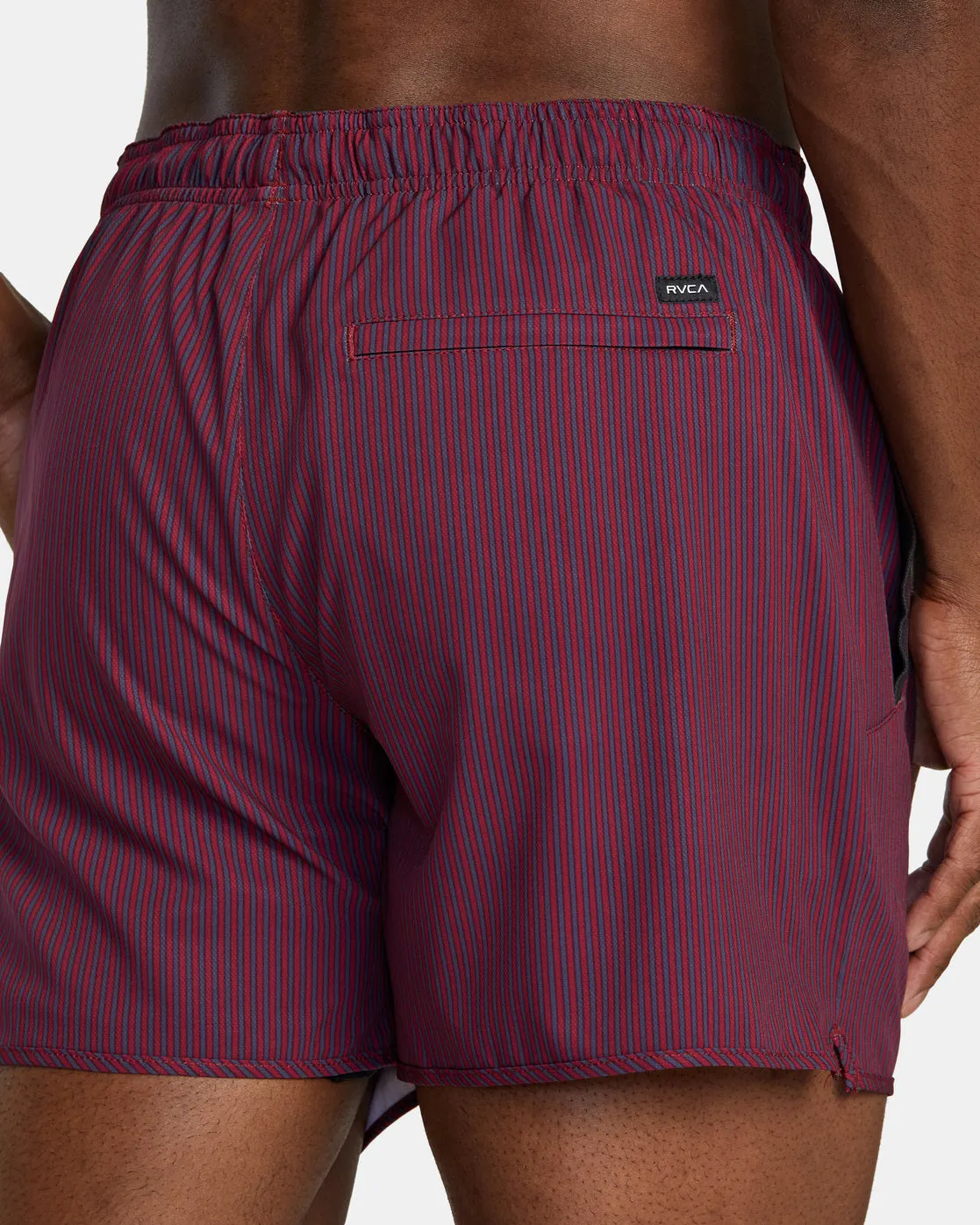 Yogger 15 Running Shorts - Deep Magenta Stripe