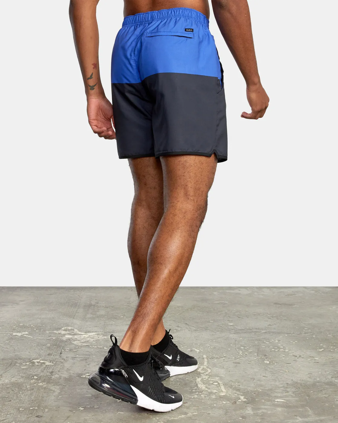 Yogger IV 17 Athletic Shorts - Stark Blue Blocked