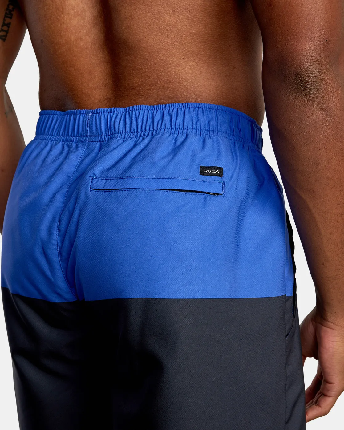 Yogger IV 17 Athletic Shorts - Stark Blue Blocked