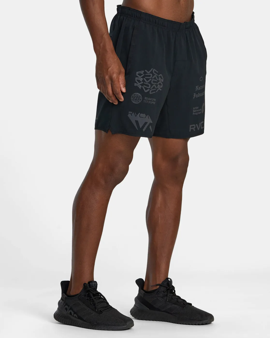 Yogger Stretch 17 Athletic Shorts - Black All Brand 2