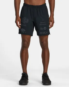 Yogger Stretch 17 Athletic Shorts - Black All Brand 2