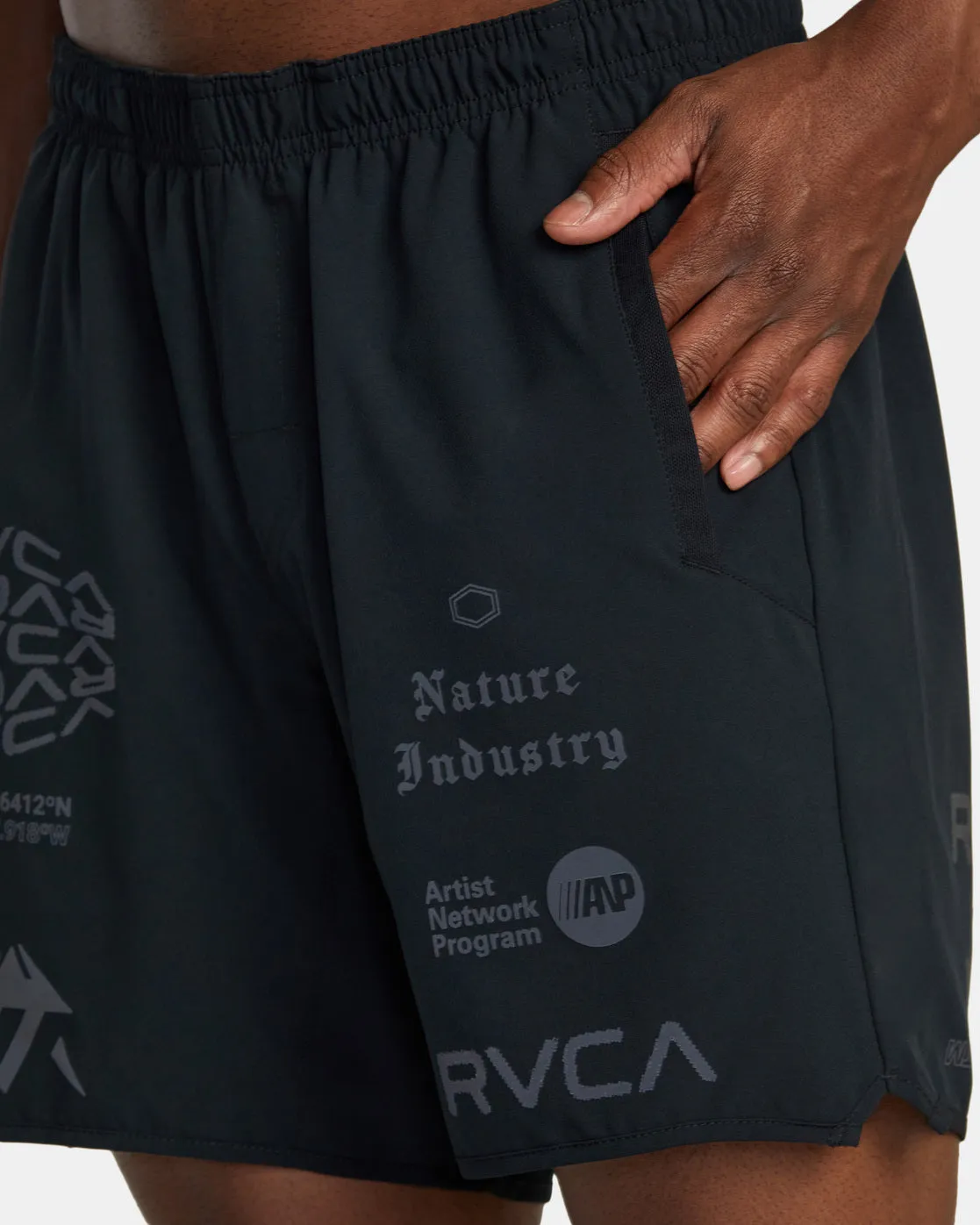 Yogger Stretch 17 Athletic Shorts - Black All Brand 2