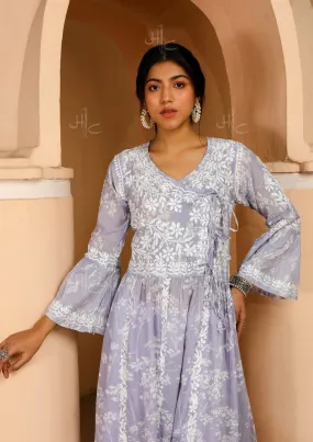 Zainab Chikankari Mulmul Angrakha